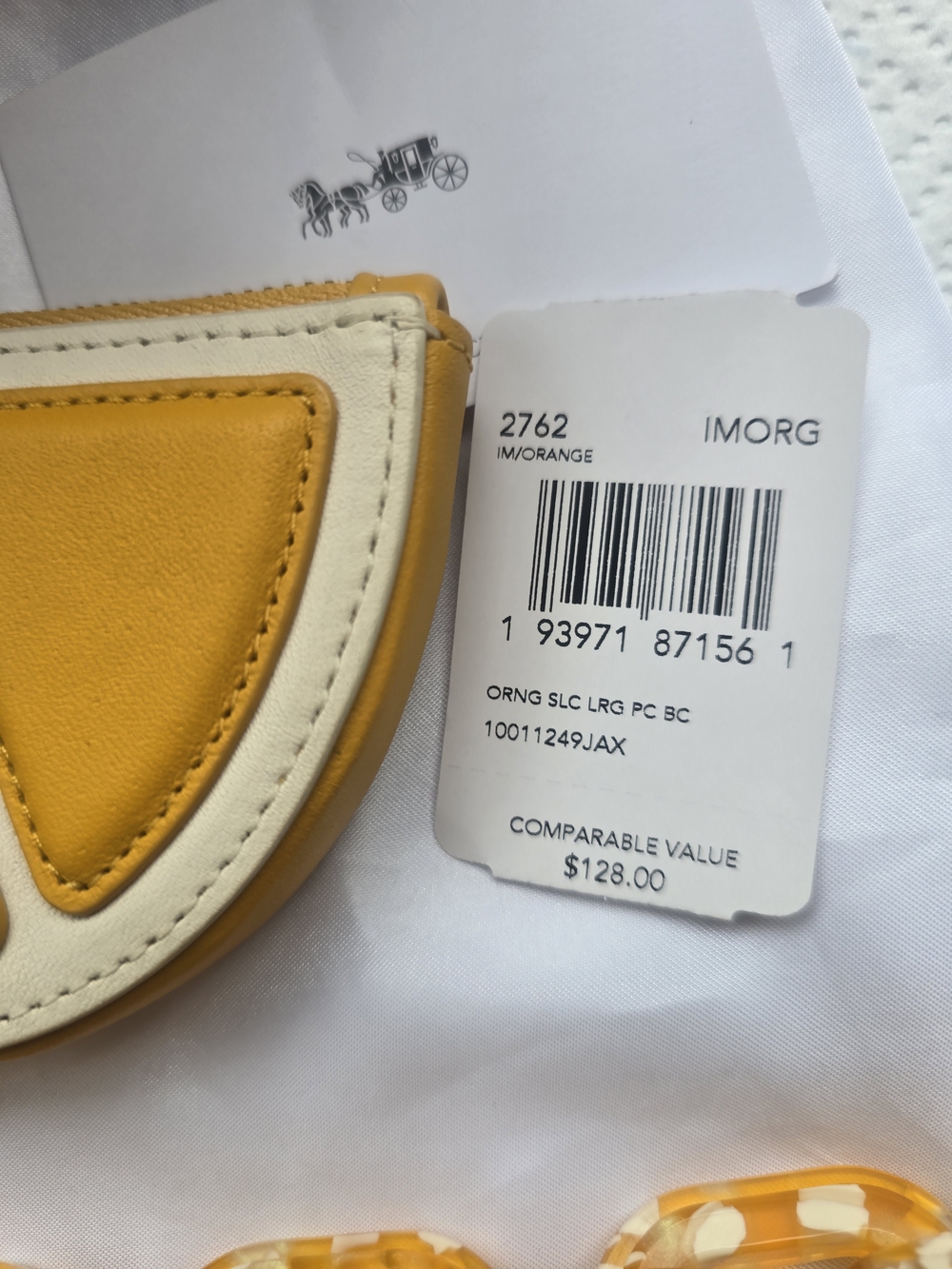 Coach Orange Slice Coin Purse - Picture 5 of 7
